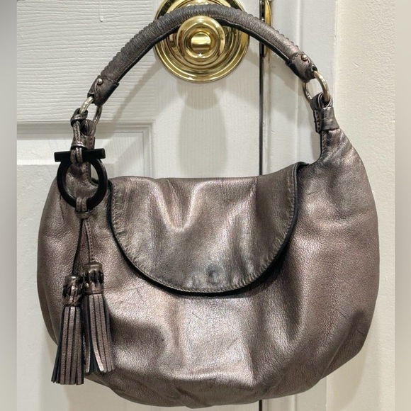 Salvatore Ferragamo Handbags - Salvatore Ferragamo leather tassel hobo